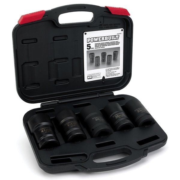 Powerbuilt Master Budd Wheel Socket Set Kit63 648993